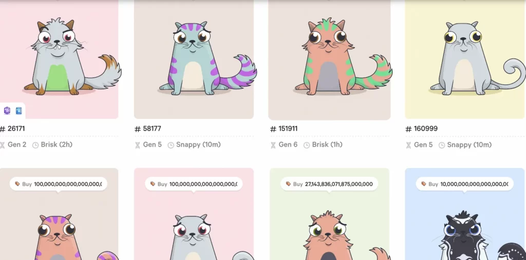 Cryptokitties nft project